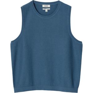 COS Мужской синий топ