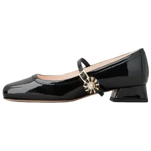 Roger Vivier Très Vivier Туфли Мэри Джейн на толстом каблуке, женские, черные