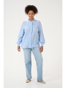 Рубашка с длинными рукавами KCvitana, стандартный крой, из мягкого шамбре KAFFE curve