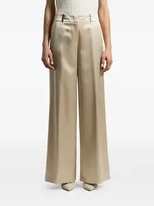 Атласные брюки свободного кроя Peserico, нейтральный