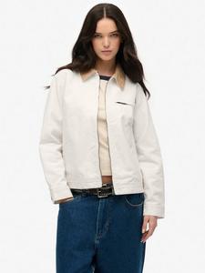 Куртка для ранчо с шнуровым воротником Superdry, белый