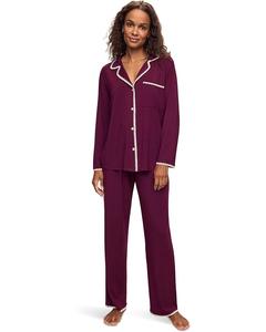 Пижама Eberjey Frida Long Pj Set, цвет Plum/Ivory