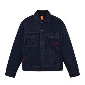 Timberland Джинсовая куртка мужская Dark Royal Blue Lapel Moderate