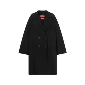 MaxMara Studio Двубортное пальто Max Mara Licenza, Black