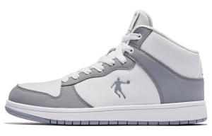 Обувь для скейтбординга Мужская с высоким верхом  Белый / Чисто серый Qiaodan