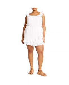 Комбинезон Christa Plus Size CITY CHIC, слоновая кость/кремовый