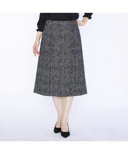 Юбка из твида с неоднородной текстурой