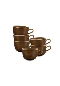 Чашки кофейные для латте Seltmann Weiden Terra, 400 мл, 6 штук, коричневый
