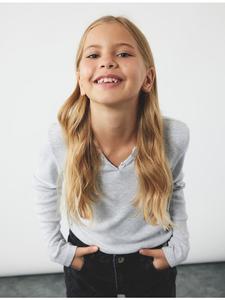 Футболка LS серого цвета KOTON