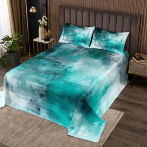 Erosebridal Абстрактное покрывало в технике тай-дай с акварельным рисунком, граффити дизайн, дышащий и уютный материал для домашнего декора, Ombre 23