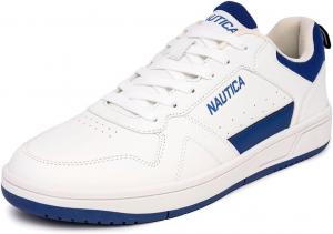 Мужские повседневные кроссовки Nautica на шнуровке, стильные оксфордские прогулочные туфли - легкие, удобные, универсальная обувь на каждый день, белый