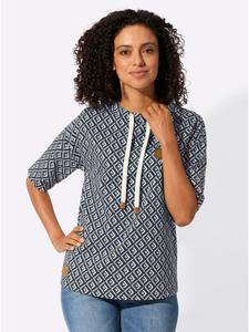 Толстовка с рисунком ледяного сине-черного цвета WITT WEIDEN