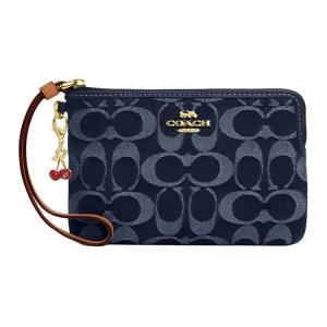 COACH Джинсовый синий клатч малого размера унисекс