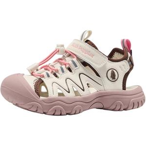 Детские сандалии с низким верхом, противоскользящие, с защитой от ударов, дышащие, быстросохнущие, с поддержкой Hush Puppies, розовый