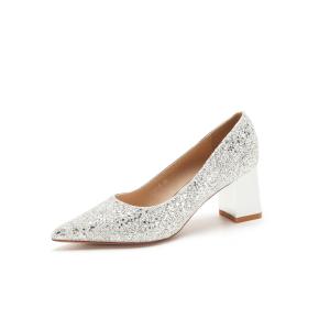 QITUMAUL Туфли на платформе с массивным каблуком 6,5 см Mercury, цвет Mercury[Heel Height 6.5cm]