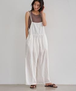 Светлый джинсовый комбинезон-майка Coen, цвет Off White