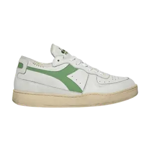 Кроссовки Diadora Mi Basket Row Cut 'White Stone Green', белый