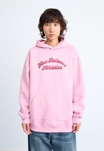 Худи New Balance LINEAR HERITAGE LONG HOODIE, Pink