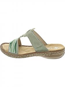 Мюли Pantolette Grün Rieker