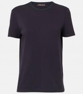 Футболка из хлопка Loro Piana, цвет blue navy