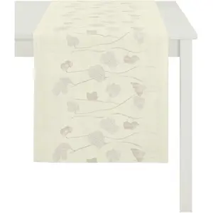 Дорожка для стола 1113 Осень, жаккард, осенний декор, осень Apelt, Dunkelblau/rostbraun