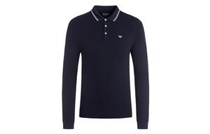 Футболка поло мужская темно-синяя EMPORIO ARMANI
