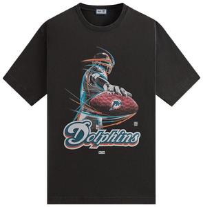 Футболка Kith & '47 for the NFL: Dolphins Vintage Tee 'Black', черный