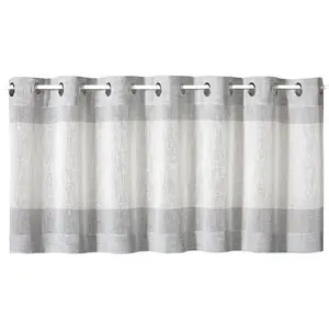 Жерстер гардина Sander с люверсами, 1 шт., размер ВxШ: 50x140 см, с современным полосатым дизайном Gerster, антрацит