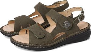 Сандалии Finn Comfort Women's Barbuda Olive Streetnubuk, Olive