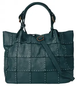 Шоппер Samantha Look, натуральная кожа, производство Италия, синий