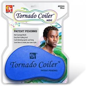 Мини-губчатая щетка Tornado Coiler, синяя, 10 мм, 21 г, Beauty Town