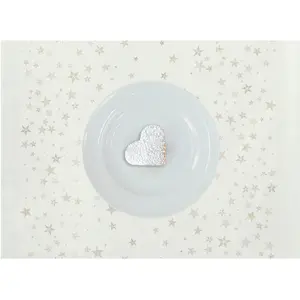 APELT Подставка для столовых приборов «4709 CHRISTMAS GLAM, Новогоднее украшение, Рождество», (1 шт.), жаккардовая ткань с люрексом, цвет natur, goldfarben