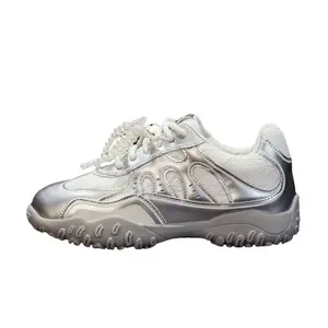 Низкие повседневные туфли женские Help, Silver