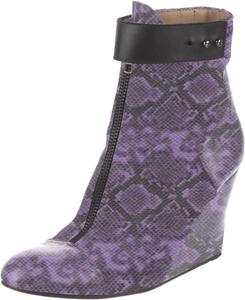 Женские ботильоны YDN с круглыми носками, молнией, на танкетке и высоком каблуке, с ремешком на щиколотке, сексуальные, для официальных мероприятий, на выпускной, размеры 4-15 US, Snake Print