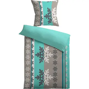 Двустороннее постельное белье KiNZLER «Двустороннее постельное белье из микрофибры «Св. Мориц»», приятное и мягкое, цвет jade-grün