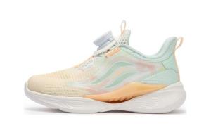 Кроссовки детские Qing Feng 5.0 PS Low-top светло-розовые оранжевые/пенопластово-зеленые Xtep, светло-розовый/оранжевый/зеленый