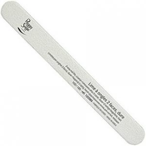 Peggy Sage Пилочка для ногтей лаймово-белая двухсторонняя, твердая и средняя 122085