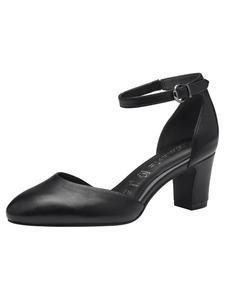 Туфли из ЧЕРНОЙ КОЖИ Tamaris