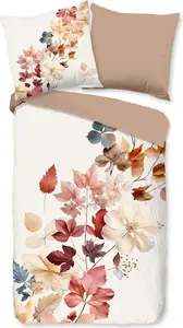 Пододеяльник Доброе утро 135х200 + 1* 80х80 см - цветы и листья Muller Textil