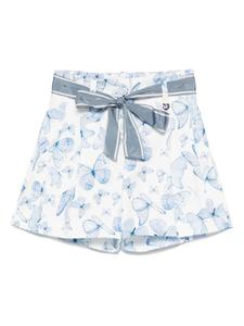 Шорты с принтом Monnalisa, белый