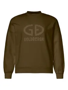 Свитшот Alessandra с круглым вырезом Goldbergh, зеленый