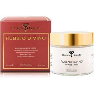 Антивозрастное темное масло для тела с рубиновой пудрой, маслом жожоба, маслом зародышей пшеницы, гиалуроновой кислотой, коллагеном, аргановым маслом, маслом ши 200 мл Gioiello Liquido