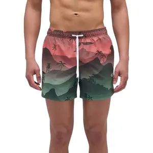 Плавки Sundek с эластичным поясом и принтом в виде мистических оттенков, мультиколор