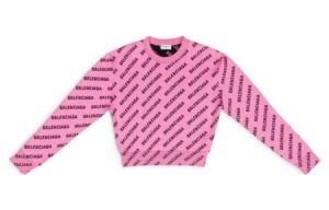 Свитшот женский розовый Balenciaga