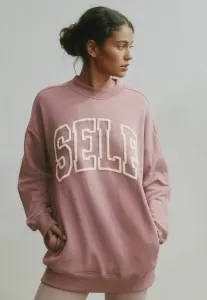 Толстовка из букле, укороченная модель Self., Mauve Purple