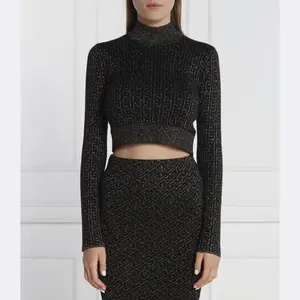 Укороченная водолазка Liu Jo, черный