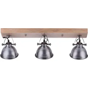 Потолочный светильник SAMIA E14 1 шт. Потолочная лампа Just Light, Stahlgrau