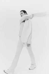 Бесшовные спортивные леггинсы из материала Drymove с клешем H&M, бежевый