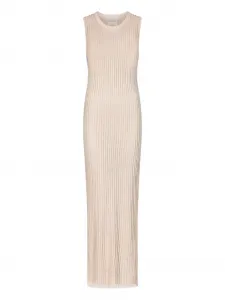 Полупрозрачное платье макси Icaria в рубчик LouLou de Saison, розовый