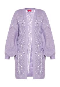 Вязаный кардиган swirly, пастельно-фиолетовый